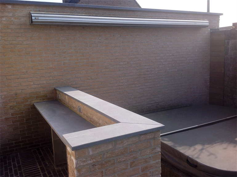 Bar en muur metselen